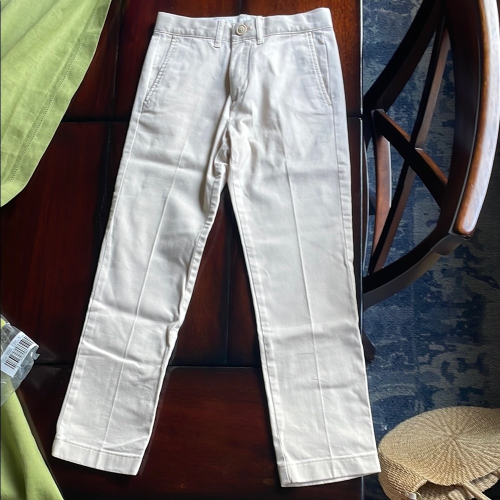 Crewcuts Classic Fit Stretch Chino Pants in Pale Canvas